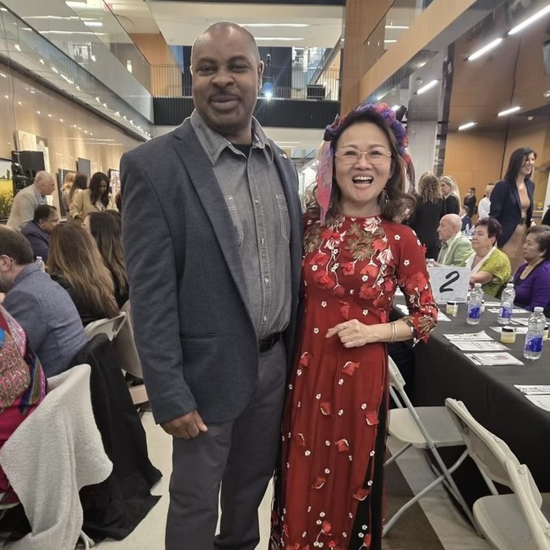 Fitz-Roy Gordon at a cultural community event